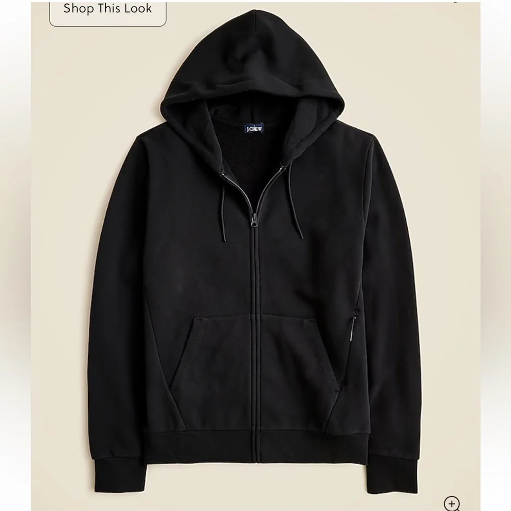 J crew Summit 11 oz. soft-knit fleece full-zip hoodie